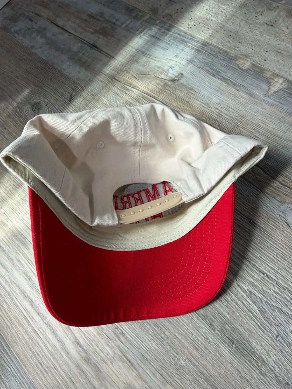 American Honey Red & White Baseball Cap - Unbranded